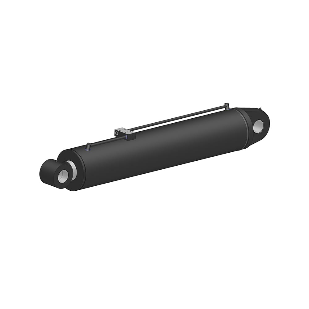 Side-loader kran hydraulisk nedre armcylinder